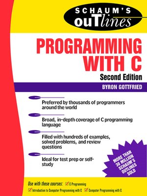 cover image of Programming with C